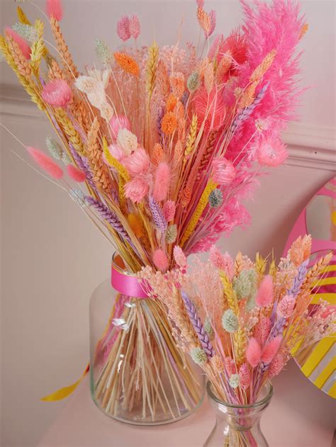 The Pastel Groovy Candy Baked Blossom Dried Flower Bunch Preppy Room