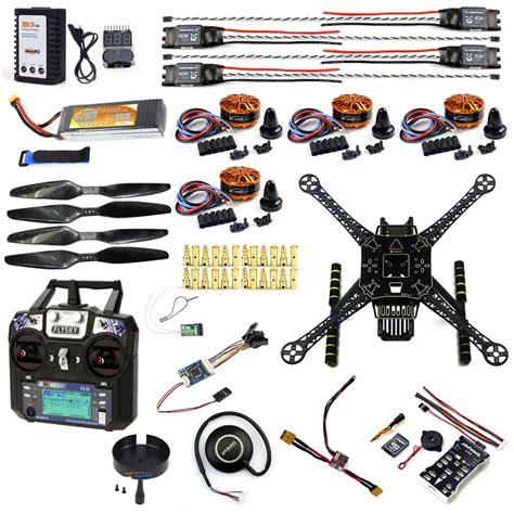 full set diy fpv drone kit   axis aerial quadcopter pix flight control gps   esc