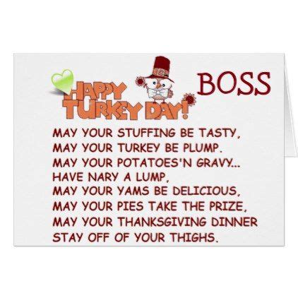 boss enjoy  thanksgiving zazzlecom thanksgiving