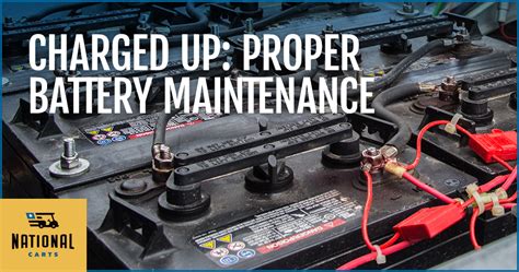 charged  proper battery maintenance national carts