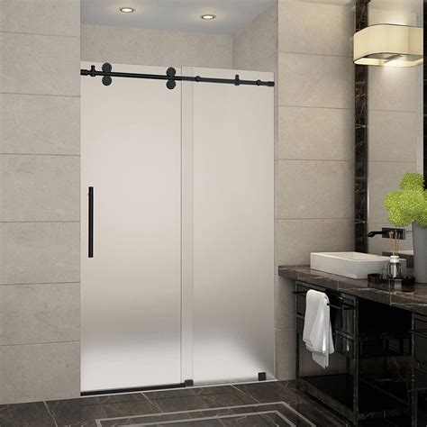 aston langham 44 in 48 in x 75 in frameless sliding shower door