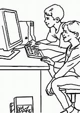 Computer Coloring Pages Coloringpages1001 sketch template