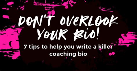 how to write a badass coaching bio that sells your coaching services