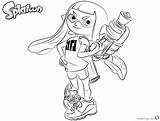 Splatoon Coloring Inkling Pages Girl Draw Printable Color Print Kids Guy Template sketch template