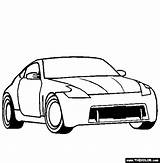 Colorare 370z Gtr Mezzi Furious Miata Mazda Disegni Titan Drawing Trasporto Skyline Nisan 240sx Rasane sketch template