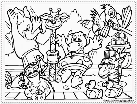 zoo  animals  printable coloring pages