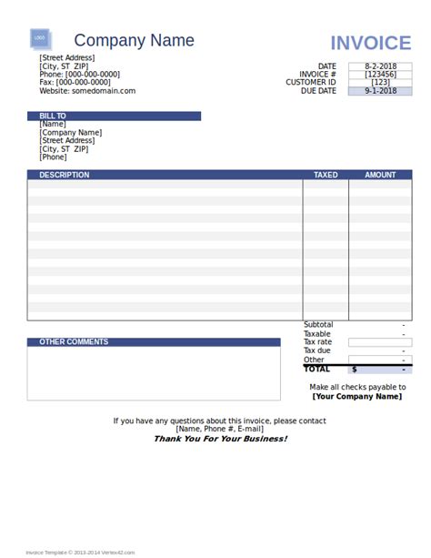 blank invoices  excel examples   examples