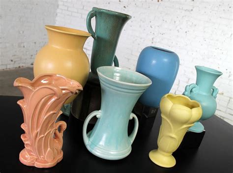 vintage collection   mid century pottery vases  makers