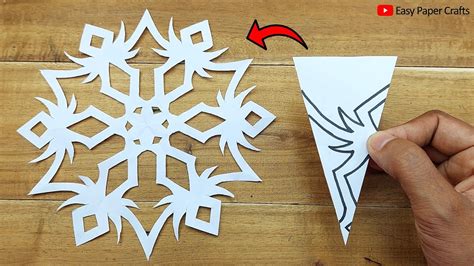 Diy Paper Christmas Snowflakes ️ How To Make Paper Snowflake 🎄 Easy