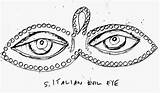 Evil Eye Charm Throughout Found Metal Made sketch template