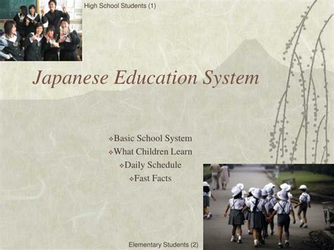ppt japanese education system powerpoint presentation free download