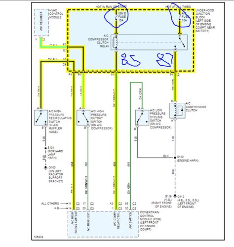 ac wiring diagrams  compressor  high   pressure