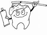 Coloring Dental Pages Hygiene Hygienist Kids sketch template