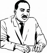 Coloring Luther Martin King Jr Pages Dr Printable Kids Drawing Print Clipart Silhouette Color Cartoon Para Children Easy Getcolorings Colorear sketch template
