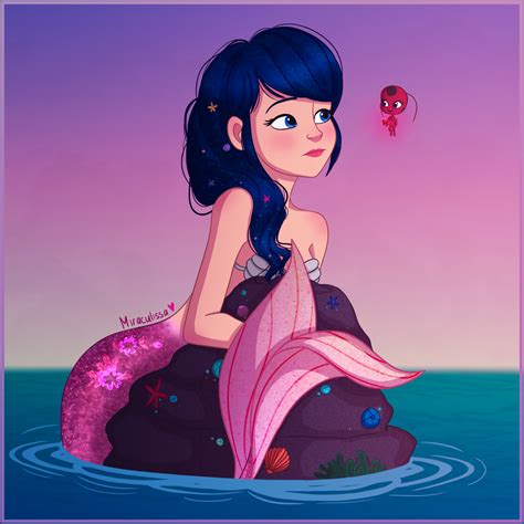 marinette   mermaid miraculous ladybug fan art  fanpop