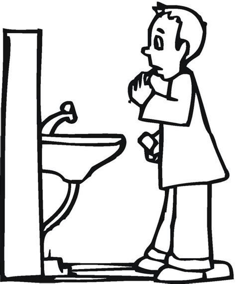 brush teeth coloring page coloring home