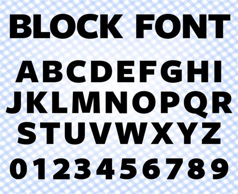 Block Font Svg Simple Font Svg Stencil Font Svg Block Font