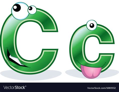 letter cc royalty  vector image vectorstock