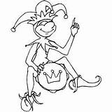 Jester Coloring Pages Pointing Getcolorings Getdrawings sketch template