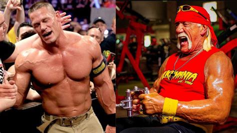 Hulk Hogan Arms Who Has Bigger Arms John Cena Or 69 Year Old Hulk