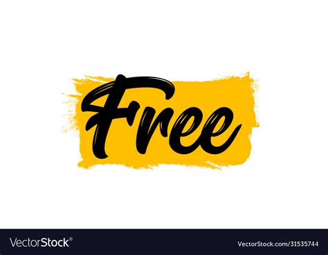 word typography freedom banner font text vector image