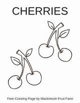 Mff Cherries Coloring sketch template