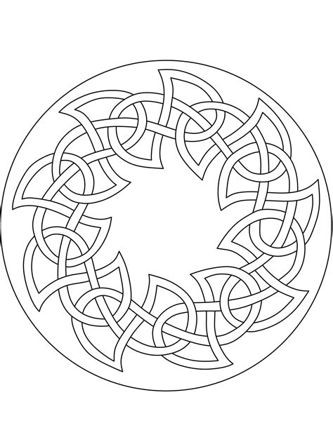 celtic mandala coloring pages  getcoloringscom  printable