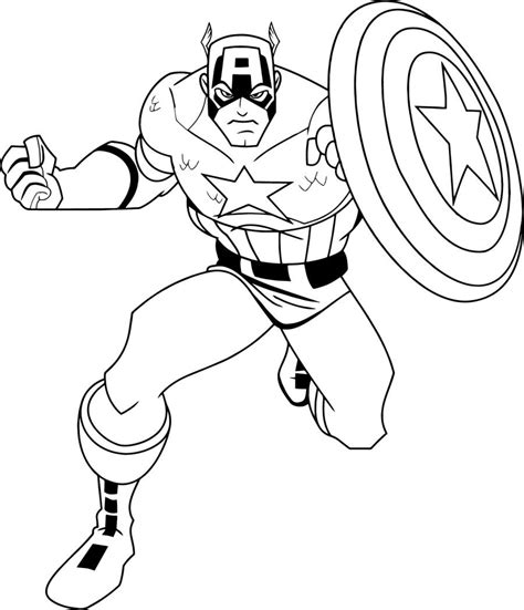 captain america coloring pages  captain america page