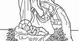 Birth Christ Coloring Pages sketch template