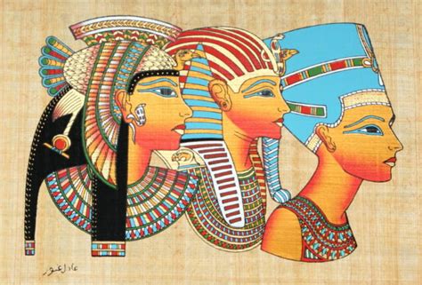 Egyptian Papyrus Hand Made 9 X 13 Ancient Art Cleopatra Tut Nefertiti