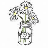 Jar Mason Sunflowers Jars Drawing Clipart Sunflower Redbubble Clipartmag Sticker Getdrawings sketch template
