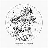 Coloring Pages Aesthetic Grunge Tumblr Adults Tattoo Tattoos Skull Drawing Designs Wallpaper Choose Board Template sketch template