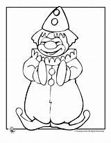 Coloring Clown sketch template