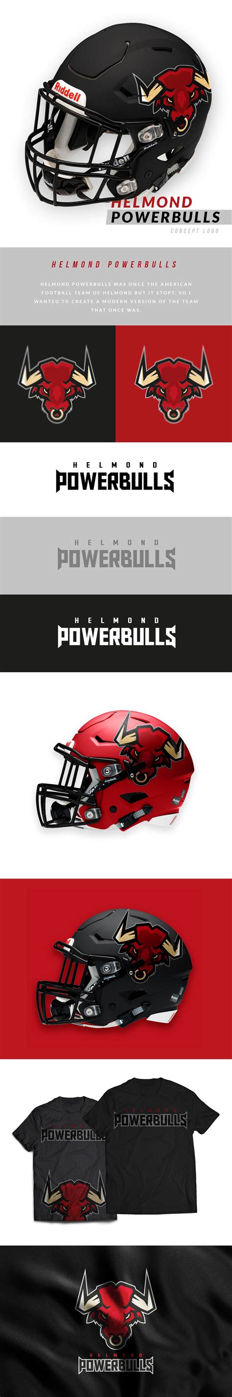helmond powerbulls concept  behance sports decals sports logos typography design logo