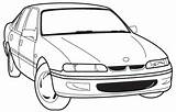 Holden Commodore sketch template