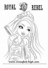Ever After High Coloring Holly Hair Pages Color Kids Ohair Everafter Print Characters sketch template
