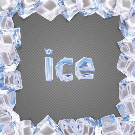 ice cube border stock illustrations  ice cube border stock