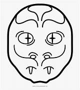 Mask Clipart Snake Coloring Face Clipartkey sketch template