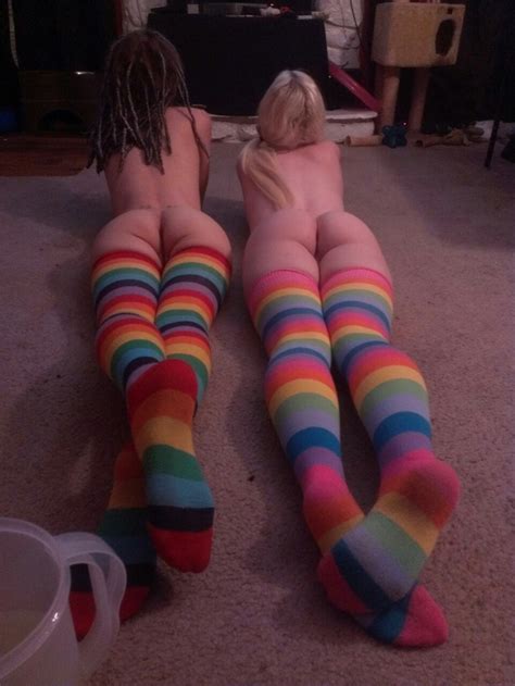movie night and rainbow socks porno pics