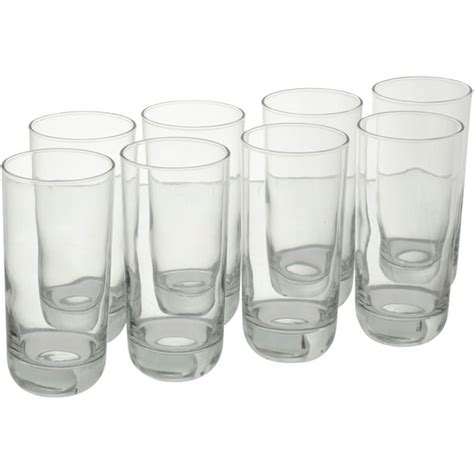 Set Of 4 Libby Tall Clear Drinking Glasses Tumblers And Water Glasses