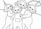 Pages Coloring Teletubbies Printable Colors Getcolorings Color Template sketch template