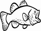 Fish Coloring Jumping Bass Pages Drawing Water Color Getcolorings Getdrawings sketch template