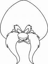 Sam Yosemite Looney Coloring Face Pages Tunes Line Devil Clipart Cartoon Drawing Tasmanian Sketches Drawings Tune Fudd Elmer Bugs Bunny sketch template