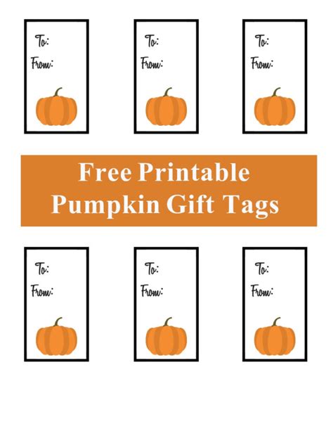 printable pumpkin gift tags  cup full  sass