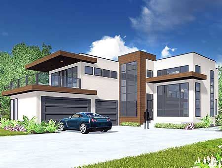 bed modern house plan  master deck pm architectural designs house plans home design