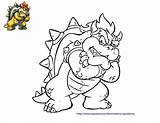 Mario Bros Drawing Clipart Bowser Library Luigi Inside sketch template