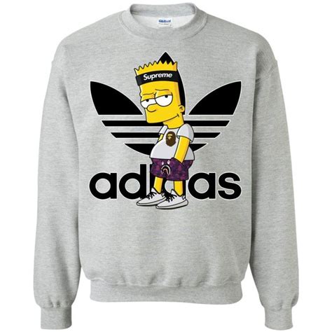 Supreme Bart Simpson With Adidas Yeezy Sweatshirt Shop