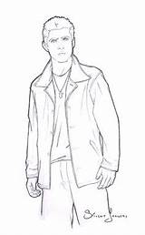 Supernatural Winchester Castiel sketch template