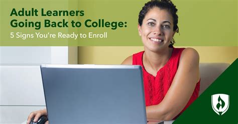 adult learners going back to college 5 signs you re ready to enroll