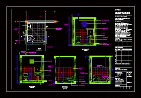 Toilet details in AutoCAD | CAD download (320.88 KB